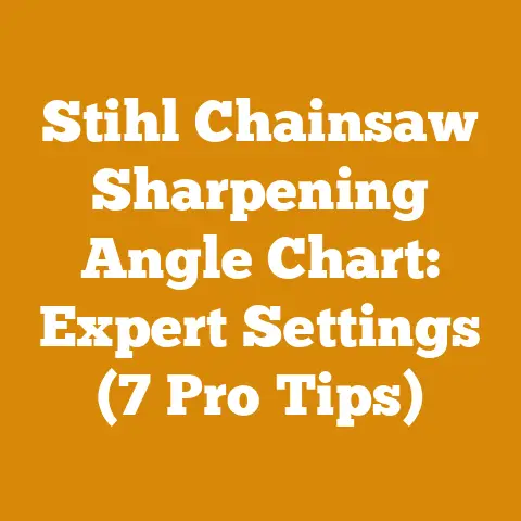 Stihl Chainsaw Sharpening Angle Chart: Expert Settings (7 Pro Tips)