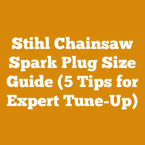 Stihl Chainsaw Spark Plug Size Guide (5 Tips for Expert Tune-Up)