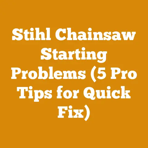 Stihl Chainsaw Starting Problems (5 Pro Tips for Quick Fix)
