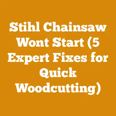 Stihl Chainsaw Wont Start (5 Expert Fixes for Quick Woodcutting)