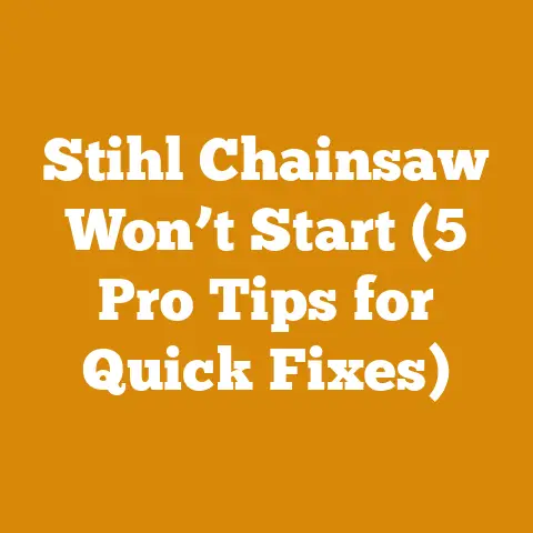 Stihl Chainsaw Won’t Start (5 Pro Tips for Quick Fixes)