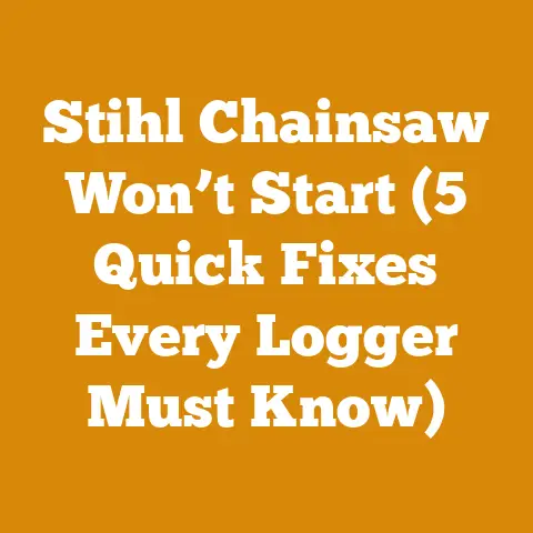Stihl Chainsaw Won’t Start (5 Quick Fixes Every Logger Must Know)