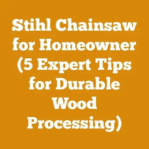 Stihl Chainsaw for Homeowner (5 Expert Tips for Durable Wood Processing)