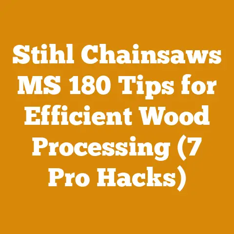 Stihl Chainsaws MS 180 Tips for Efficient Wood Processing (7 Pro Hacks)
