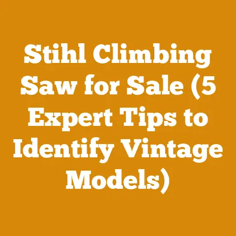 Stihl Climbing Saw for Sale (5 Expert Tips to Identify Vintage Models)