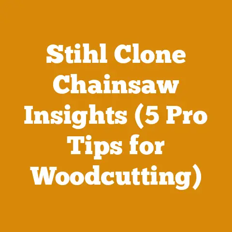 Stihl Clone Chainsaw Insights (5 Pro Tips for Woodcutting)