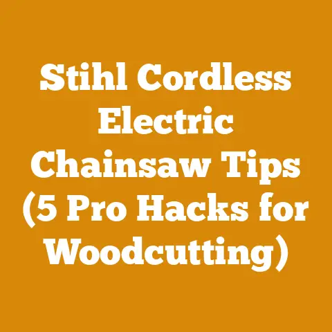 Stihl Cordless Electric Chainsaw Tips (5 Pro Hacks for Woodcutting)