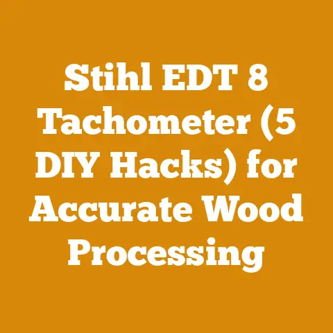 Stihl EDT 8 Tachometer (5 DIY Hacks) for Accurate Wood Processing