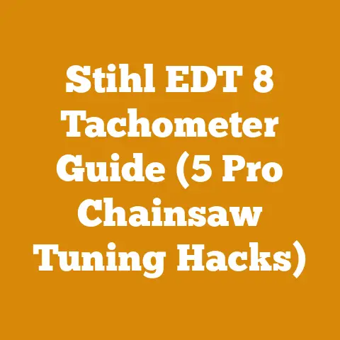 Stihl EDT 8 Tachometer Guide (5 Pro Chainsaw Tuning Hacks)
