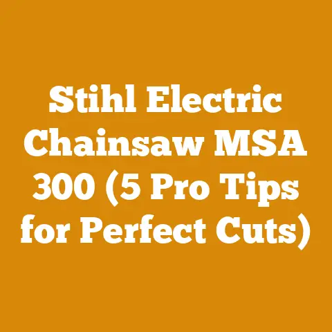Stihl Electric Chainsaw MSA 300 (5 Pro Tips for Perfect Cuts)