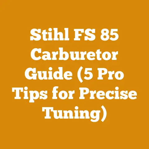 Stihl FS 85 Carburetor Guide (5 Pro Tips for Precise Tuning)