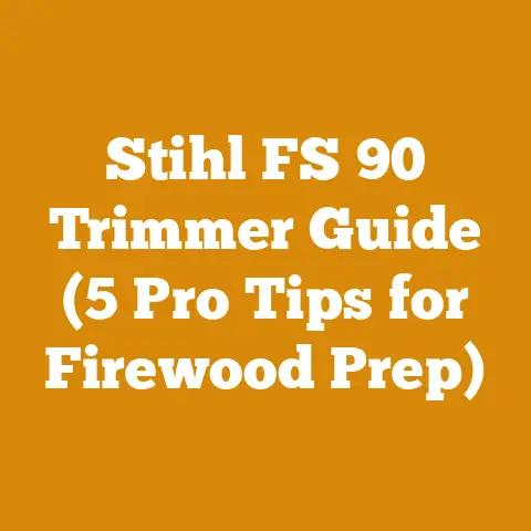 Stihl FS 90 Trimmer Guide (5 Pro Tips for Firewood Prep)
