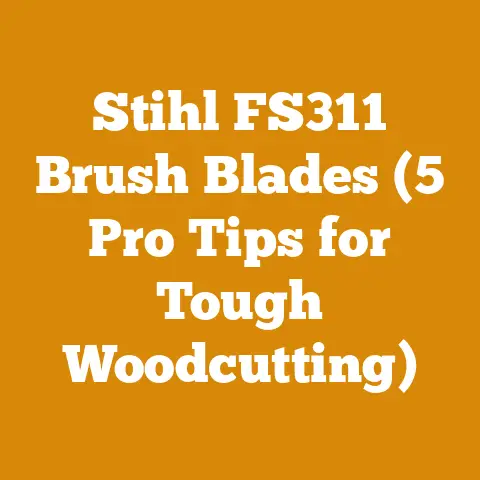 Stihl FS311 Brush Blades (5 Pro Tips for Tough Woodcutting)