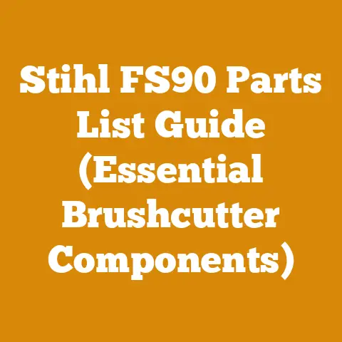 Stihl FS90 Parts List Guide (Essential Brushcutter Components)