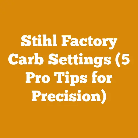 Stihl Factory Carb Settings (5 Pro Tips for Precision)