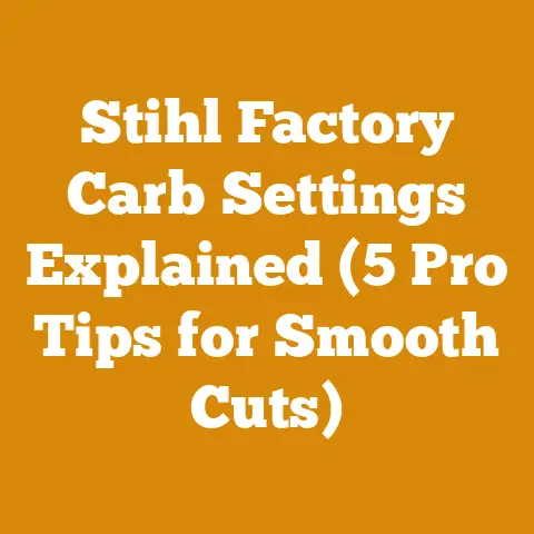 Stihl Factory Carb Settings Explained (5 Pro Tips for Smooth Cuts)