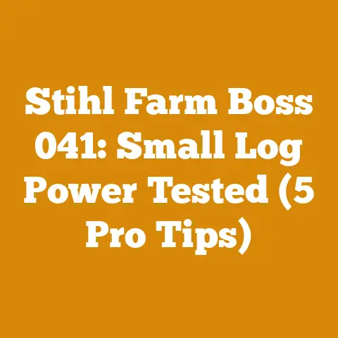 Stihl Farm Boss 041: Small Log Power Tested (5 Pro Tips)