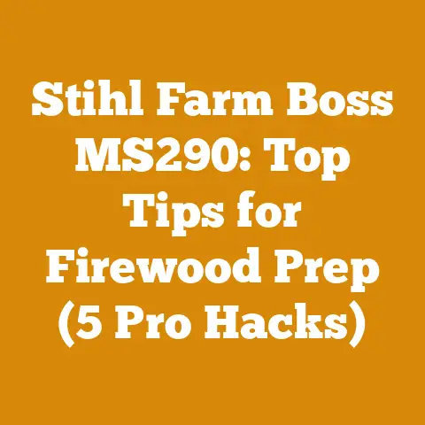 Stihl Farm Boss MS290: Top Tips for Firewood Prep (5 Pro Hacks)