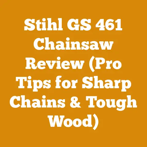Stihl GS 461 Chainsaw Review (Pro Tips for Sharp Chains & Tough Wood)