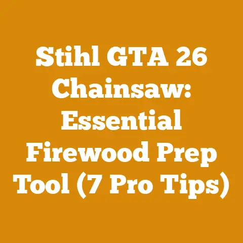 Stihl GTA 26 Chainsaw: Essential Firewood Prep Tool (7 Pro Tips)