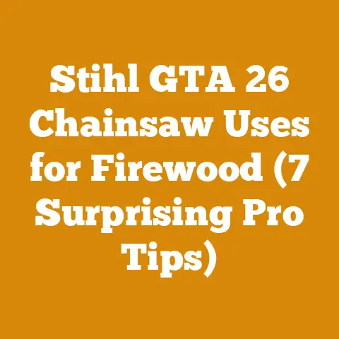 Stihl GTA 26 Chainsaw Uses for Firewood (7 Surprising Pro Tips)