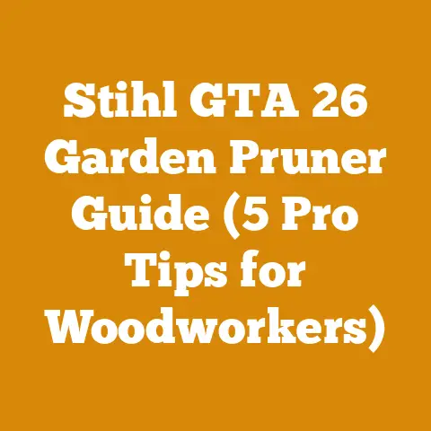 Stihl GTA 26 Garden Pruner Guide (5 Pro Tips for Woodworkers)