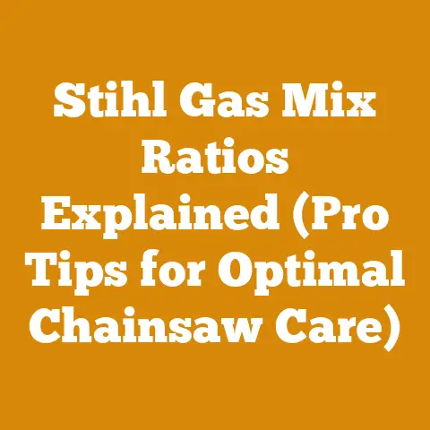 Stihl Gas Mix Ratios Explained (Pro Tips for Optimal Chainsaw Care)