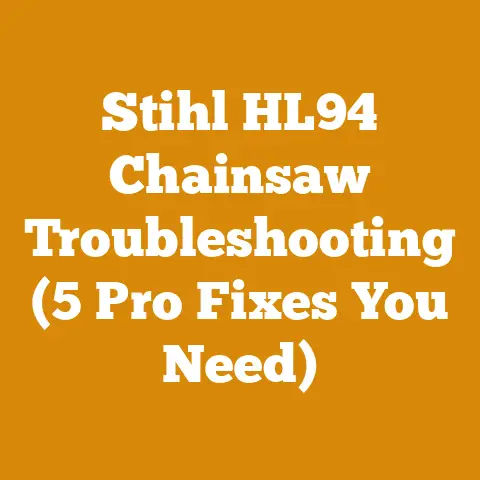 Stihl HL94 Chainsaw Troubleshooting (5 Pro Fixes You Need)