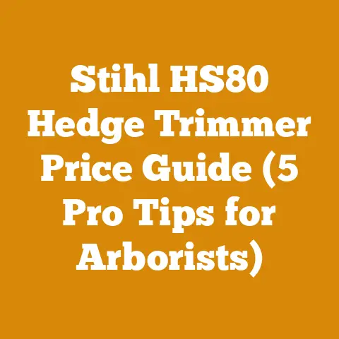 Stihl HS80 Hedge Trimmer Price Guide (5 Pro Tips for Arborists)