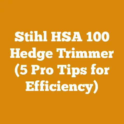 Stihl HSA 100 Hedge Trimmer (5 Pro Tips for Efficiency)