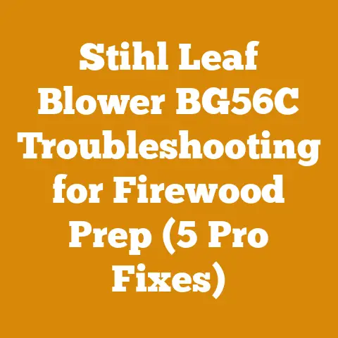 Stihl Leaf Blower BG56C Troubleshooting for Firewood Prep (5 Pro Fixes)