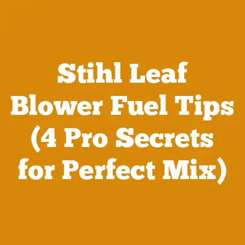 Stihl Leaf Blower Fuel Tips (4 Pro Secrets for Perfect Mix)