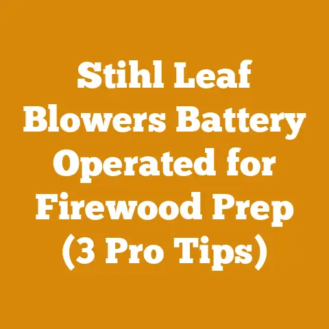Stihl Leaf Blowers Battery Operated for Firewood Prep (3 Pro Tips)