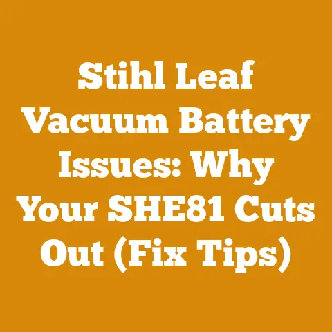 Stihl Leaf Vacuum Battery Issues: Why Your SHE81 Cuts Out (Fix Tips)