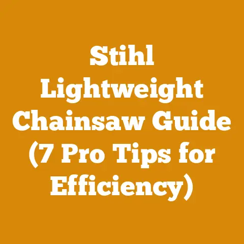 Stihl Lightweight Chainsaw Guide (7 Pro Tips for Efficiency)