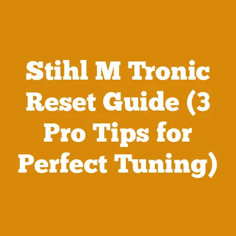 Stihl M Tronic Reset Guide (3 Pro Tips for Perfect Tuning)