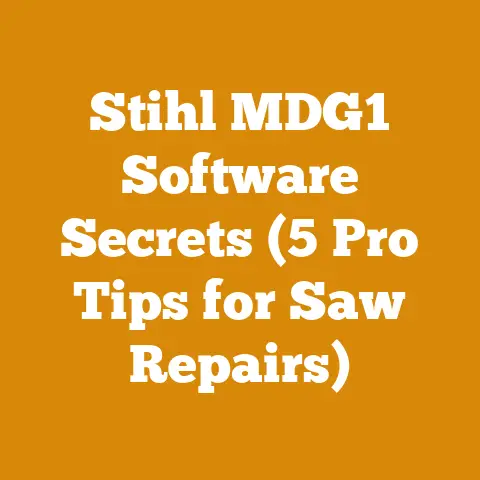 Stihl MDG1 Software Secrets (5 Pro Tips for Saw Repairs)