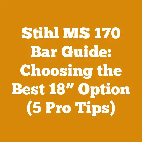 Stihl MS 170 Bar Guide: Choosing the Best 18” Option (5 Pro Tips)