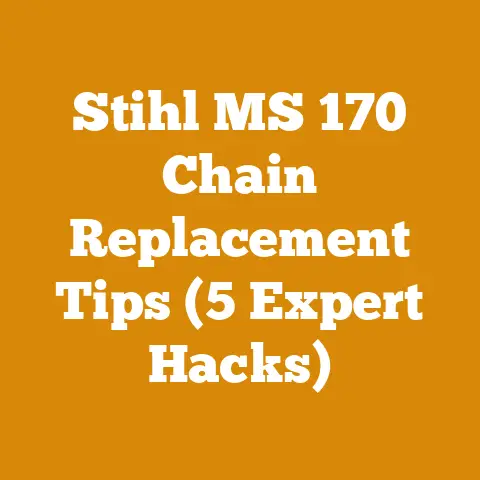 Stihl MS 170 Chain Replacement Tips (5 Expert Hacks)