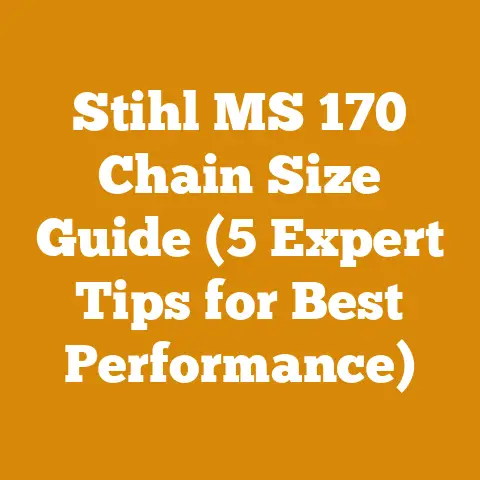 Stihl MS 170 Chain Size Guide (5 Expert Tips for Best Performance)