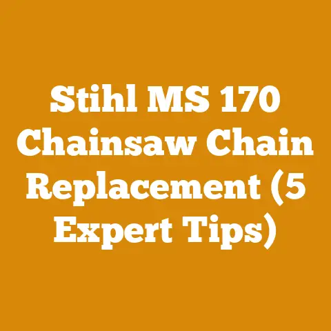 Stihl MS 170 Chainsaw Chain Replacement (5 Expert Tips)