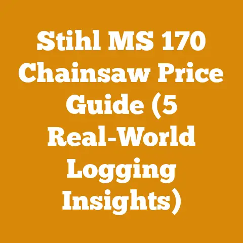 Stihl MS 170 Chainsaw Price Guide (5 Real-World Logging Insights)