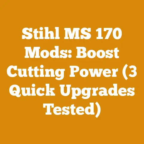 Stihl MS 170 Mods: Boost Cutting Power (3 Quick Upgrades Tested)