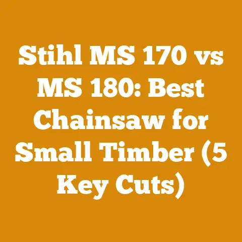 Stihl MS 170 vs MS 180: Best Chainsaw for Small Timber (5 Key Cuts)