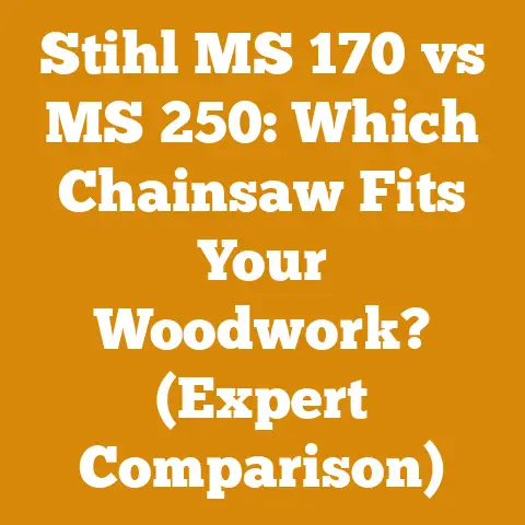 Stihl MS 170 vs MS 250: Which Chainsaw Fits Your Woodwork? (Expert Comparison)
