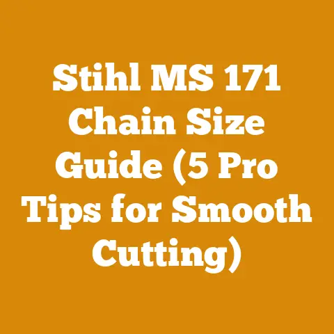 Stihl MS 171 Chain Size Guide (5 Pro Tips for Smooth Cutting)