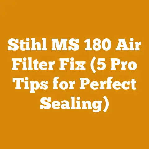 Stihl MS 180 Air Filter Fix (5 Pro Tips for Perfect Sealing)