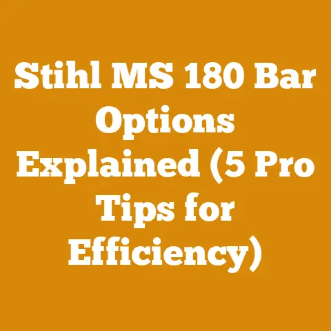 Stihl MS 180 Bar Options Explained (5 Pro Tips for Efficiency)