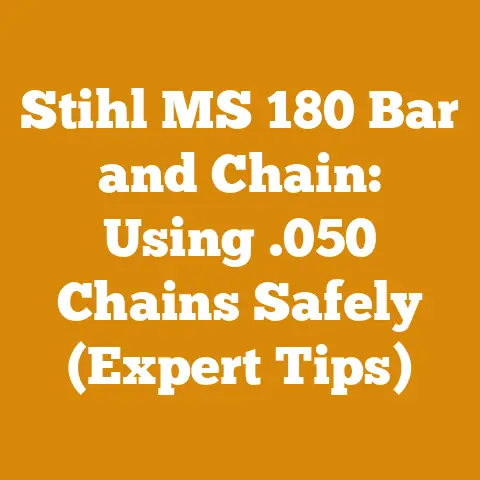 Stihl MS 180 Bar and Chain: Using .050 Chains Safely (Expert Tips)