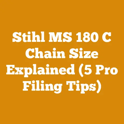 Stihl MS 180 C Chain Size Explained (5 Pro Filing Tips)